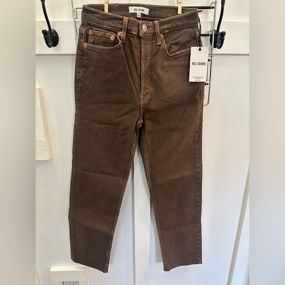 RE/DONE BROWN JEANS SIZE 25